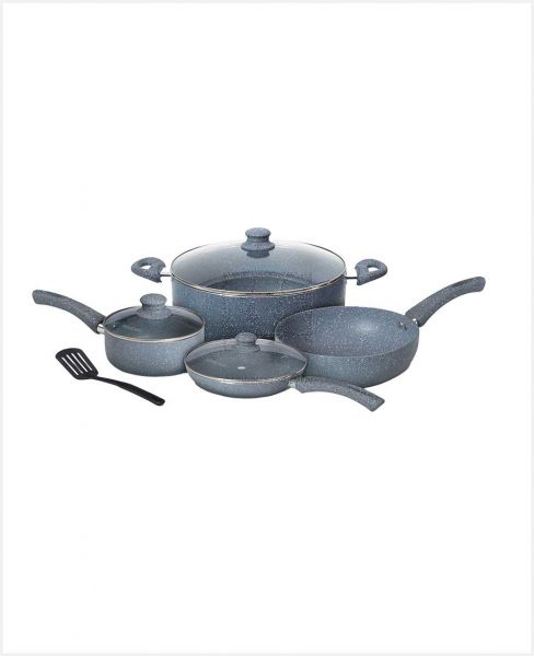 HOMEWAY MAGIC CHEF MARBLE COOKWARE SET 8PCS HW3692