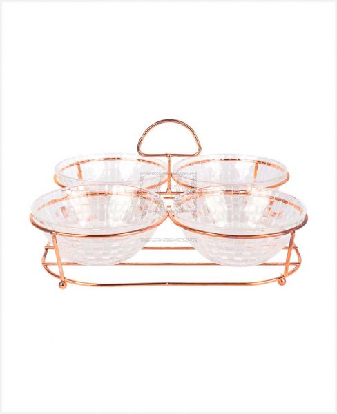 HARMONY GLASS SERVING SET WITH STAND 5PCS 210219