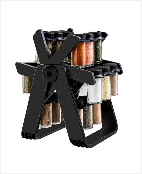 SPICE RACK 18 JAR ROTATING SPICE RACK HOLDER