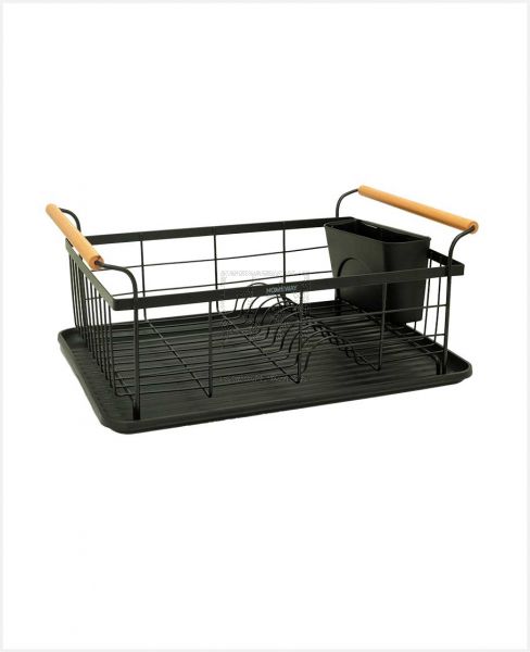 HOMEWAY DISHRACK WITH WOODEN HANDLE HW3857