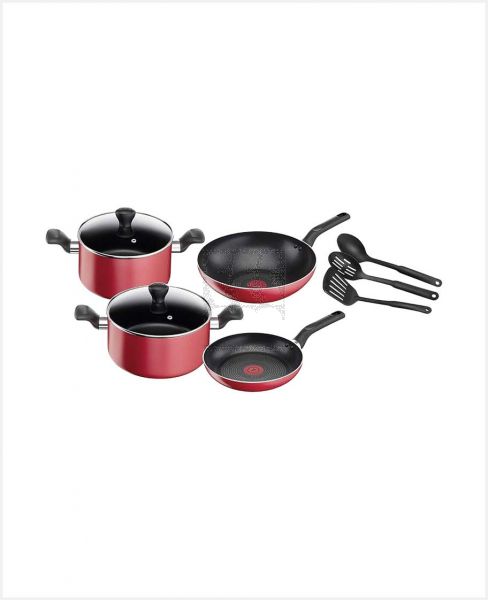 TEFAL SUPERCOOK COOKWARE RED 9PCS SET B460S984