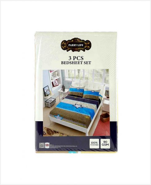 PARRY LIFE DOUBLE BEDSHEET 3PCS 230X250CM PLBS7684