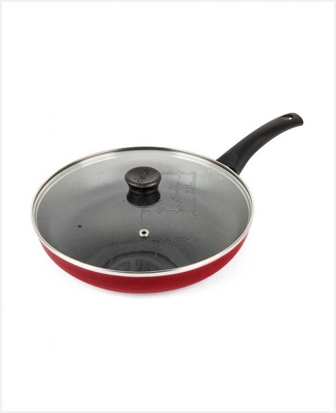 GREEN POINT NON STICK FRY PAN WITH LID 26CM GPFPL-118