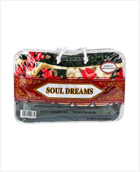 SOUL DREAMS SINGLE BLANKET 160X220 6.0LBS