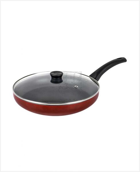GREEN POINT NONSTICK FRY PAN WITH GLASS LID 28CM GPFPL-119