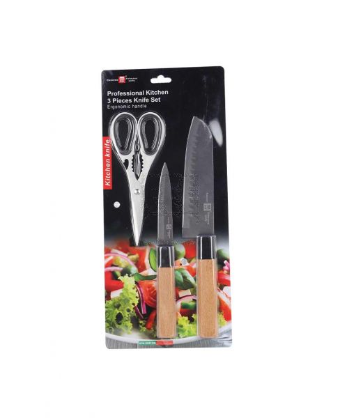 SCHON HAUS PROFESSIONAL 2PC KNIFE + SCISSORS SET YW-KN241214-19