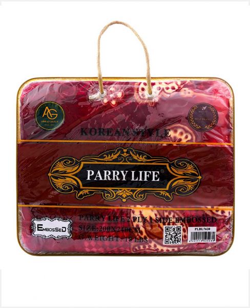 PARRY LIFE 2 PLY EMBOSSED BLANKET 200X240CM 7.5KG PLBL7620
