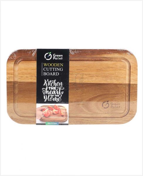 GREEN POINT WOODEN CUTTING BOARD 26X15.5X1.5CM GPWCB-162