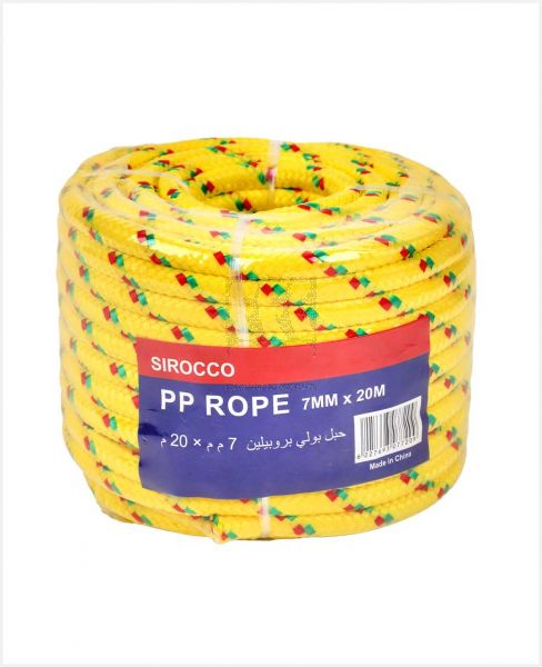 SIROCCO POLYPROPYLENE ROPE (NYLON) 7X20M