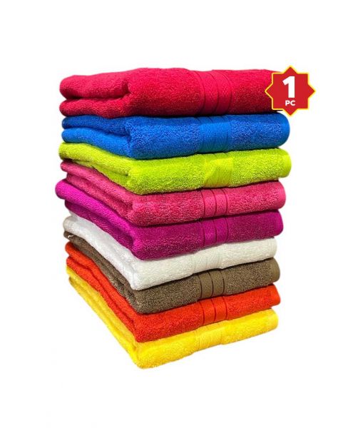 KASSINO BATH TOWEL RICH COTTON 76X140CM ASSTD
