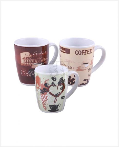 ROYAL BLUE COFFEE DESIGN CERAMIC MUG 3PCS 110Z RYB103HHL00939