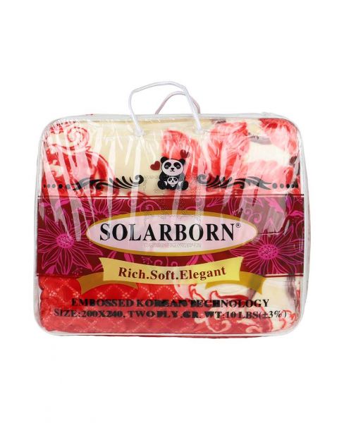SOLARBORN EMBOSSED DOUBLE 2 PLY BLANKET 10LBS 200X240CM