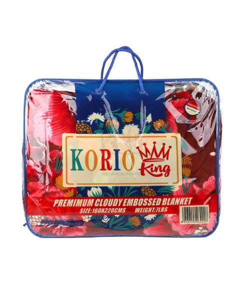 KORIO KING SINGLE 2PLY BLANKET 160X220CM