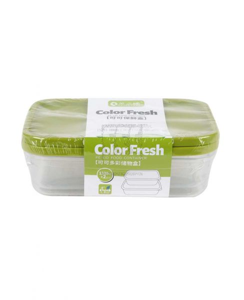 ENJOY LAND COLOR FRESH FOOD CONTAINER SET 2PCS 702-90434