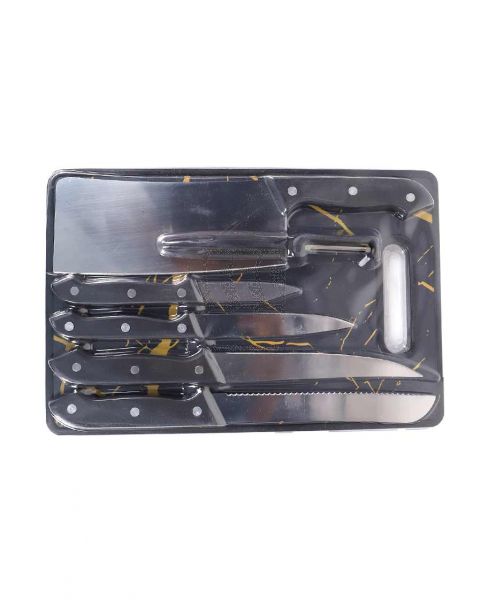 CUTTING BOARD WITH KNIFE SET 6PCS HY-72