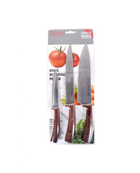 KUNSION KITCHEN KNIFE SET 3PCS KS028G