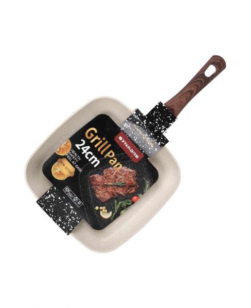 SYNMORE NON STICK GRILL PAN 24CM 16514-26