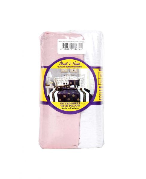 ABOUT HOME FITTED SHEET WITH PILLOW COVER 90X190CM