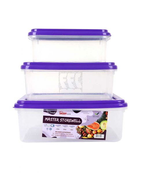 HOME NEEDS MASTER STOREWELL SMALL SET 3PCS 54837