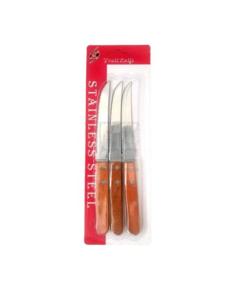 WTC STAINLESS STEEL KNIFE SET 3PCS WTC-7225