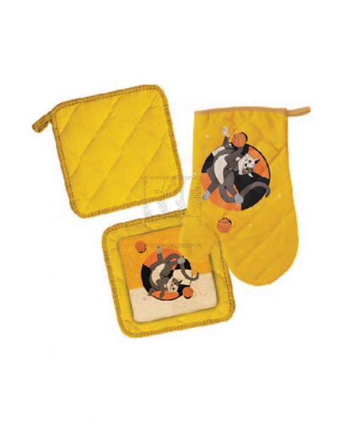 RANKOUSSI OVEN MITT & POT HOLDER ASSORTED