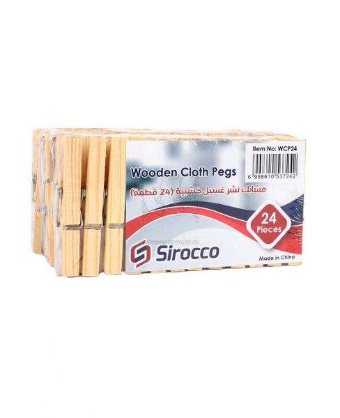 SIROCCO WOODEN CLOTH CLIP 72PCS WCP24X3