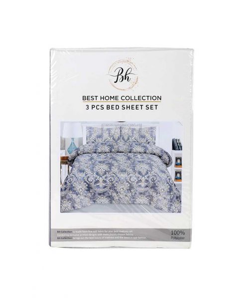 BEST HOME BED SHEET DOUBLE SET 3PCS 240X250CM
