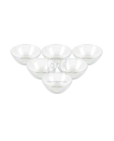 GLASS BOWL SET 6PCS