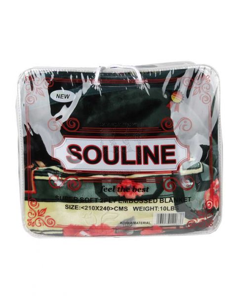 SOULINE SUPER SOFT 2PLY EMBROSSED BLANKET