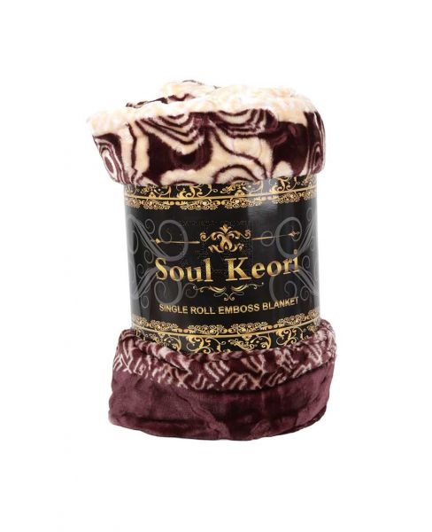 SOUL KEORI SINGLE ROLL EMBOSSED BLANKET 160X200CM