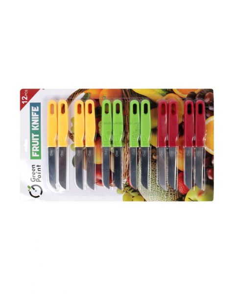 GREEN POINT FRUIT KNIFE 12PCS SET GPFK-164