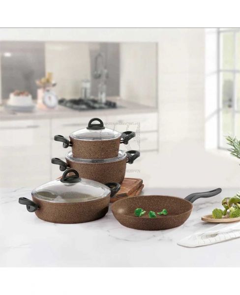 FALEZ FORGED ALUMINIUM PREMIUM COOKING SET 7PCS F19536