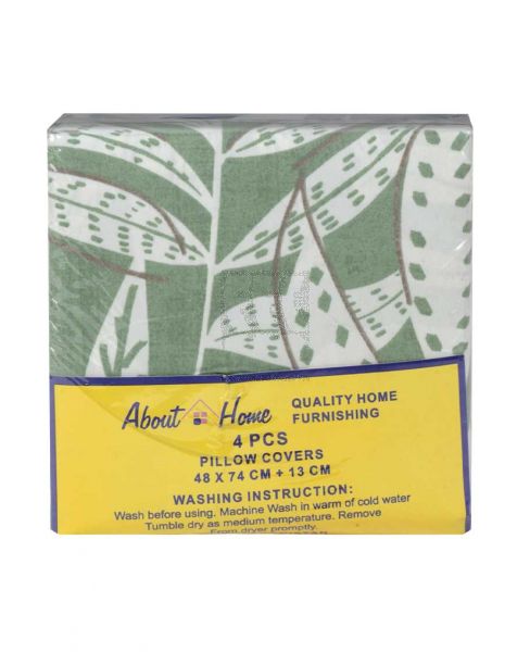 ABOUT HOME PILLOW COVER 4PCS SET 48X74+13CM