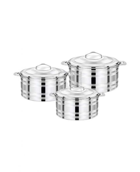 PRADEEP SHAMA STAINLESS STEEL HOT POT 1.5ML, 2.5ML & 5000ML TPR010