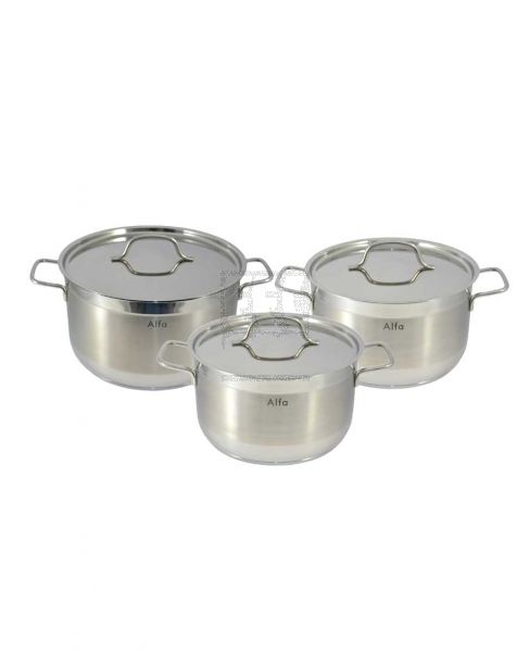 ALFA COOKWARE SET 6PCS 22+24+26CM C-HM210