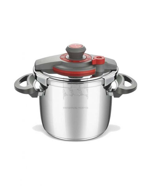 FALEZ COOKFEST PRESSURE COOKER (BLACK+RED) 7LTRS  F17679