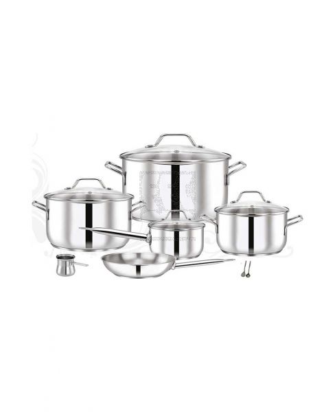 PRADEEP STAINLESS STEEL COOKWARE SET 12PCS TPR033