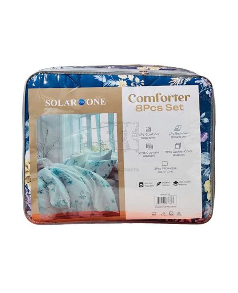 SOLAR ONE COMFORTER 8PCS SET 220X240CM BM5008