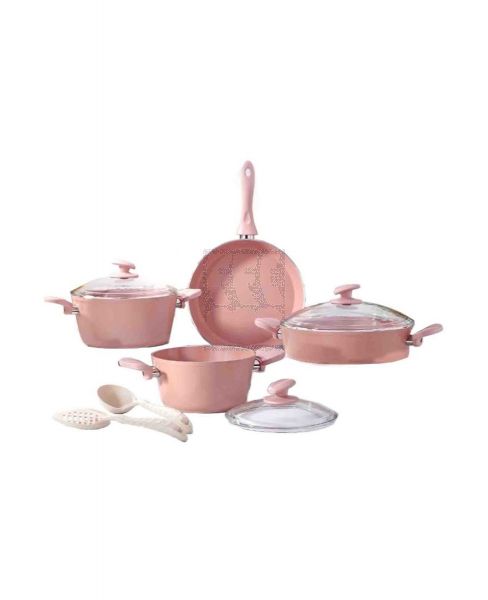 AVCI HOME MAKER HELLA GRAY CERAMIC COOKWARE 9PCS SET G-HGR-9PC