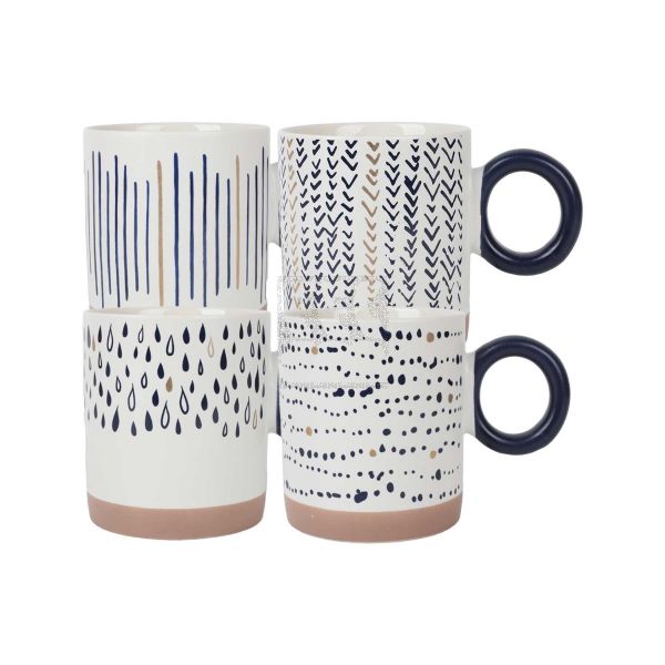 SAIDA CERAMIC CUP SET OF 4 124-12