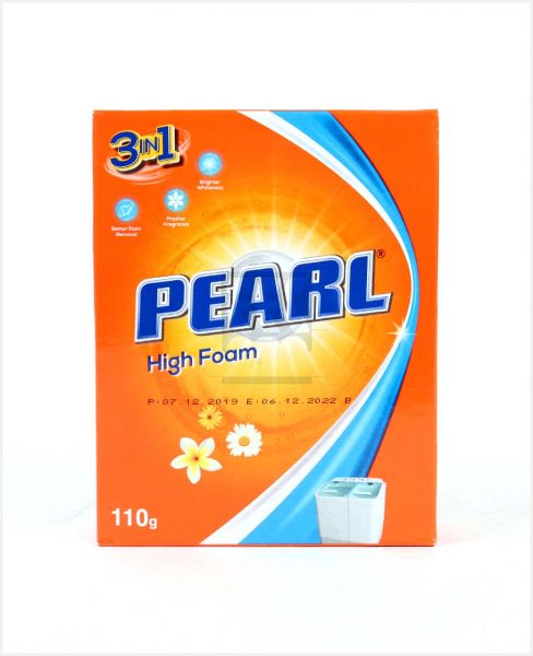 Pearl High Foam Detergent Powder 110gm