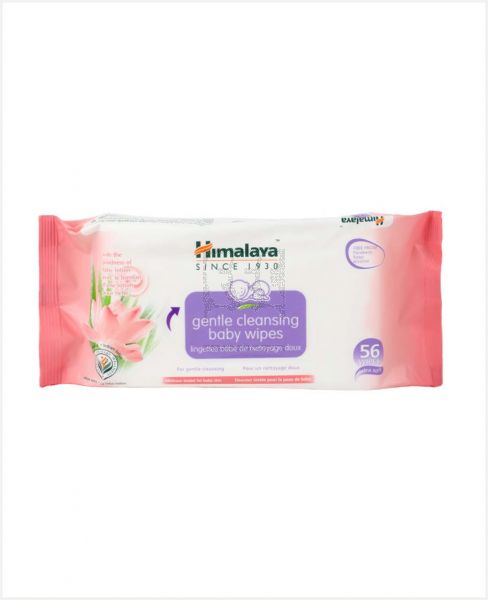 HIMALAYA GENTLE CLEANSING BABY WIPES 56S