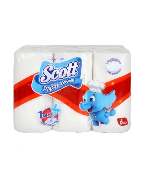 SCOTT KITCHEN TOWELS 60SHEETSX6ROLLS