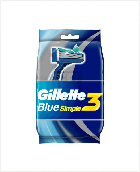 GILLETTE BLUE 3 SIMPLE BAG RAZOR 8PCS #GG245-0
