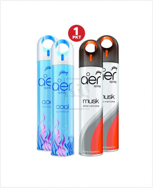 GODREJ AER SPRAY ASSORTED 2SX300ML S/PRICE