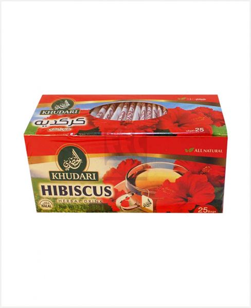 KHUDARI HIBISCUS TEA HERBAL DRINK 25'S 50GM