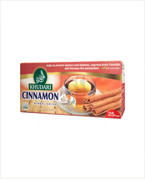 KHUDARI CINNAMON TEA HERBAL DRINK 25S 50GM