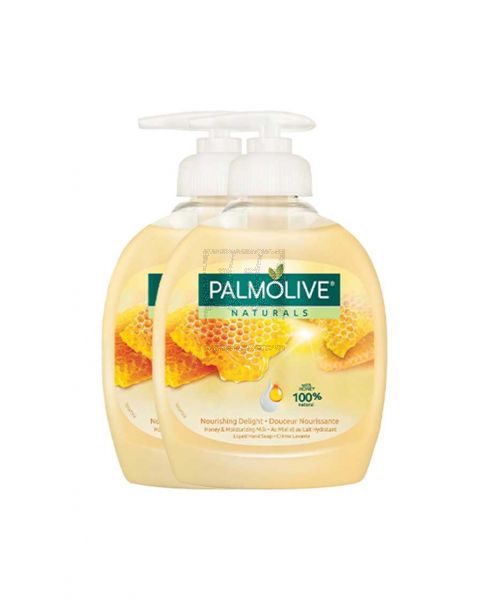 PALMOLIVE LIQUID HAND WASH MILK&HONEY 2X300ML 20%OFF