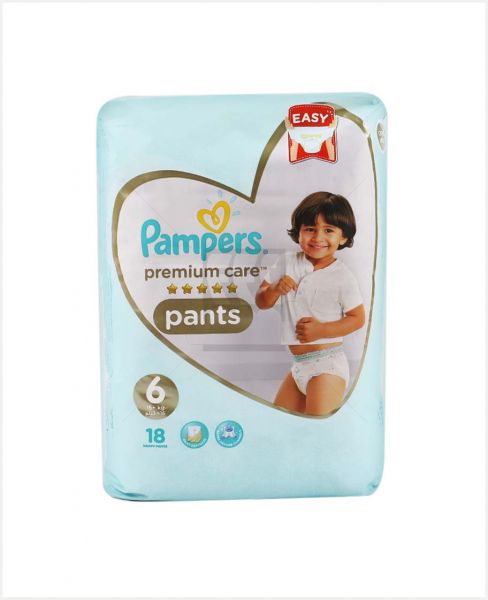 PAMPERS PREMIUM CARE DIAPER PANTS 6 (16+KG) 18'S #PS236-0