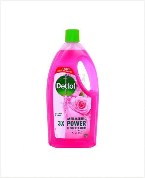 DETTOL ANTIBACTERIAL 3X POWER FLOOR CLEANER ROSE 1L